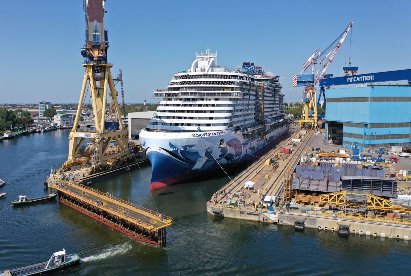 Norwegian Prima Touches Water For The First Time – Cruisetotravel